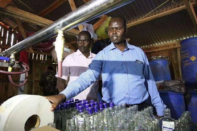 Counterfeit Alcohol Manufacturing Plant Raided At a Home in Laare, Meru
